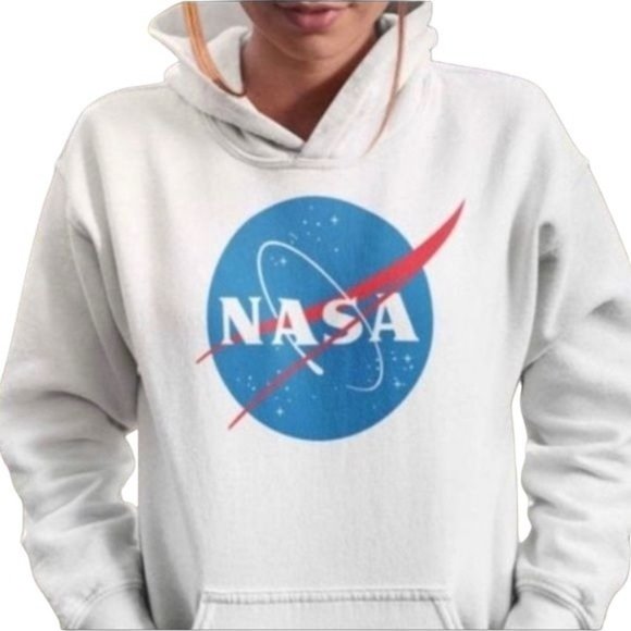 Urban Outfitters Tops - URBAN OUTFITTERS UNISEX NASA HOODIE WHITE SZ:M/XL/XXL NWOT